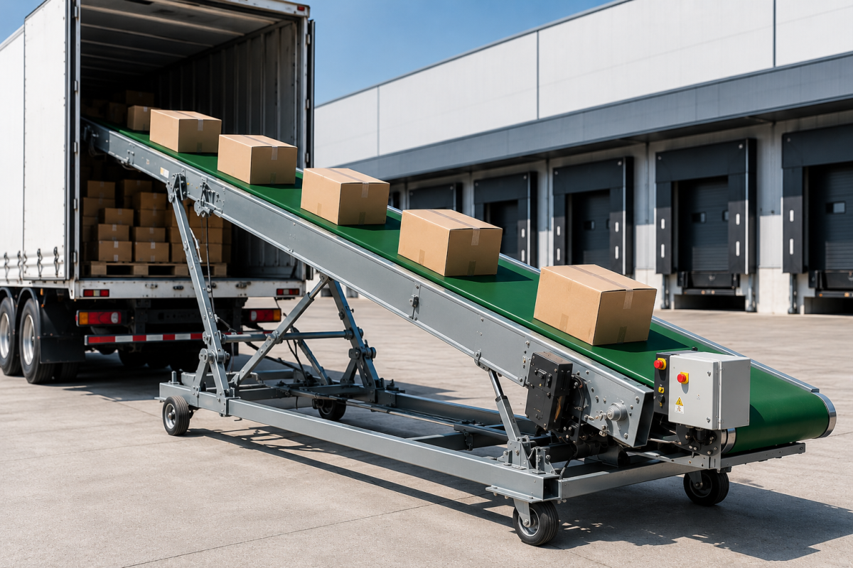 Bandas transportadoras para carga y descarga de camiones
